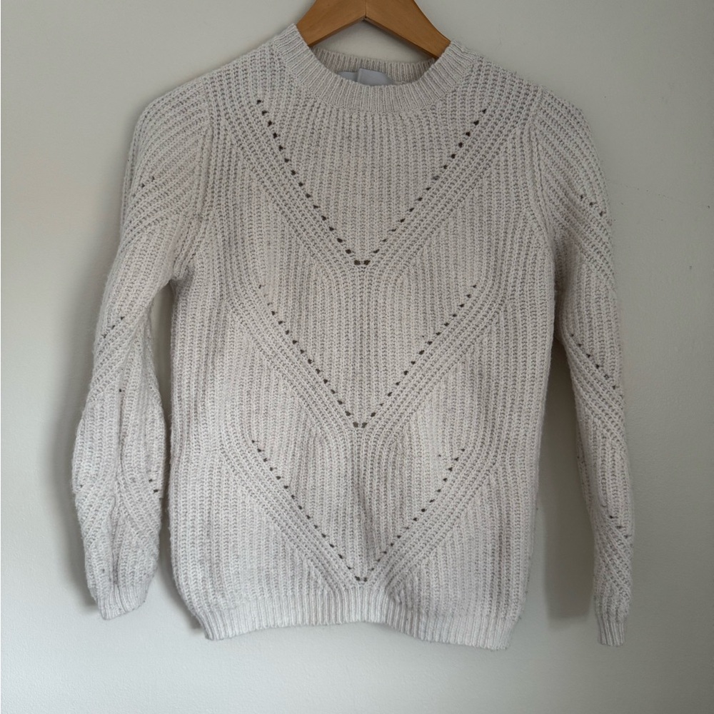 Reserve Fairfax Crewneck Knit Cream Sweater